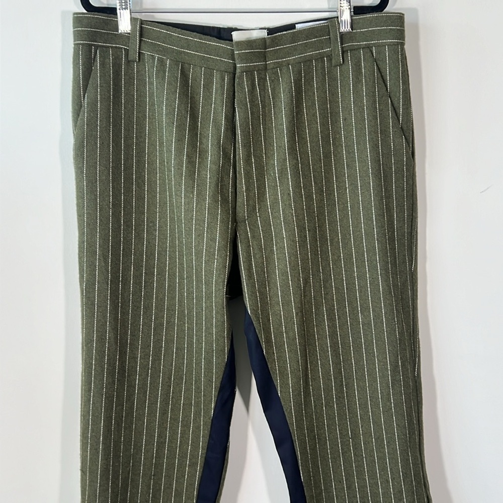 GALLERY DEPT. Pinstripe Pants Dark Green - Picture 10 of 11